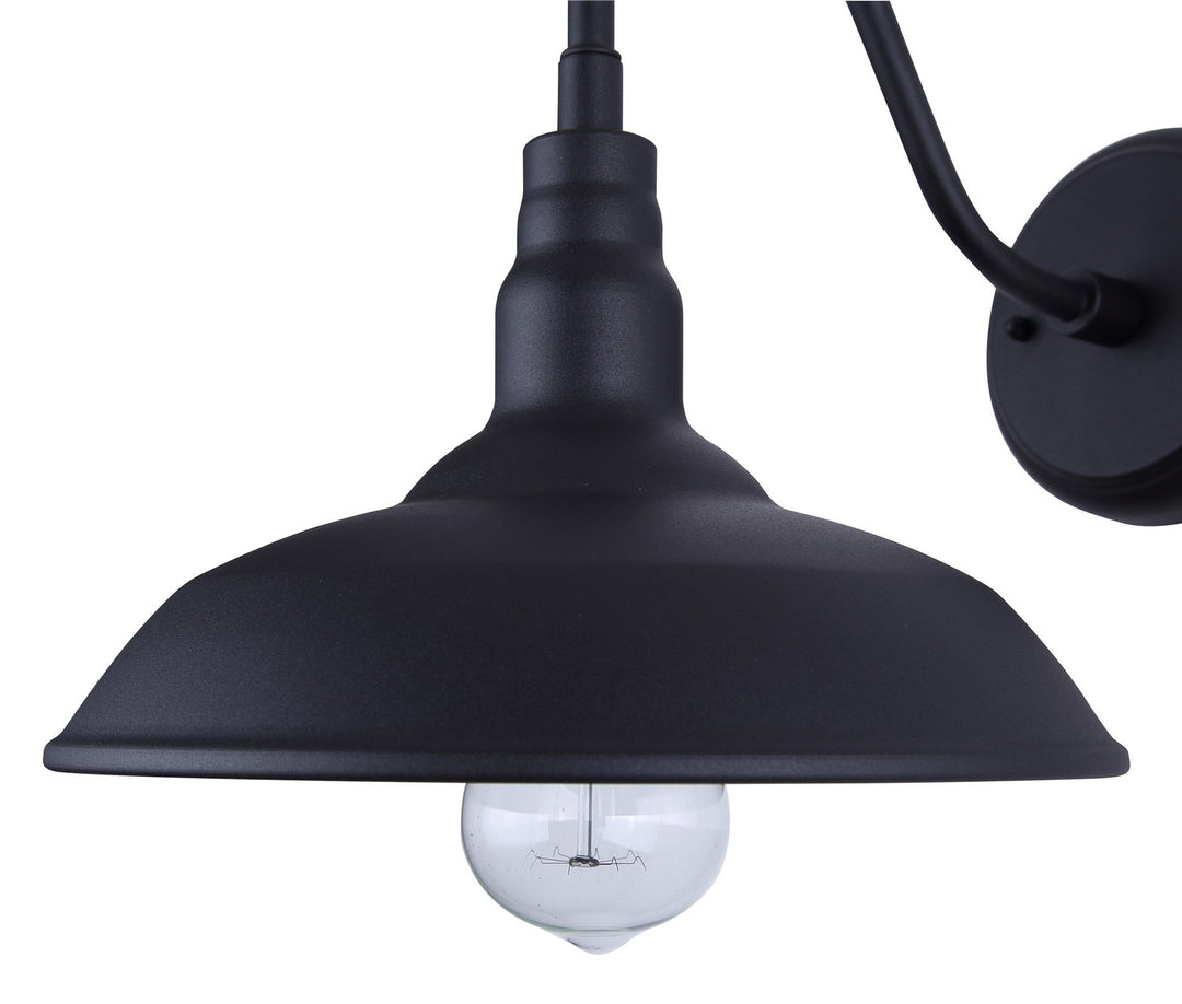 Canarm Canada - IOL691BK - One Light Outdoor Wall Mount - Hattie - Sand Black