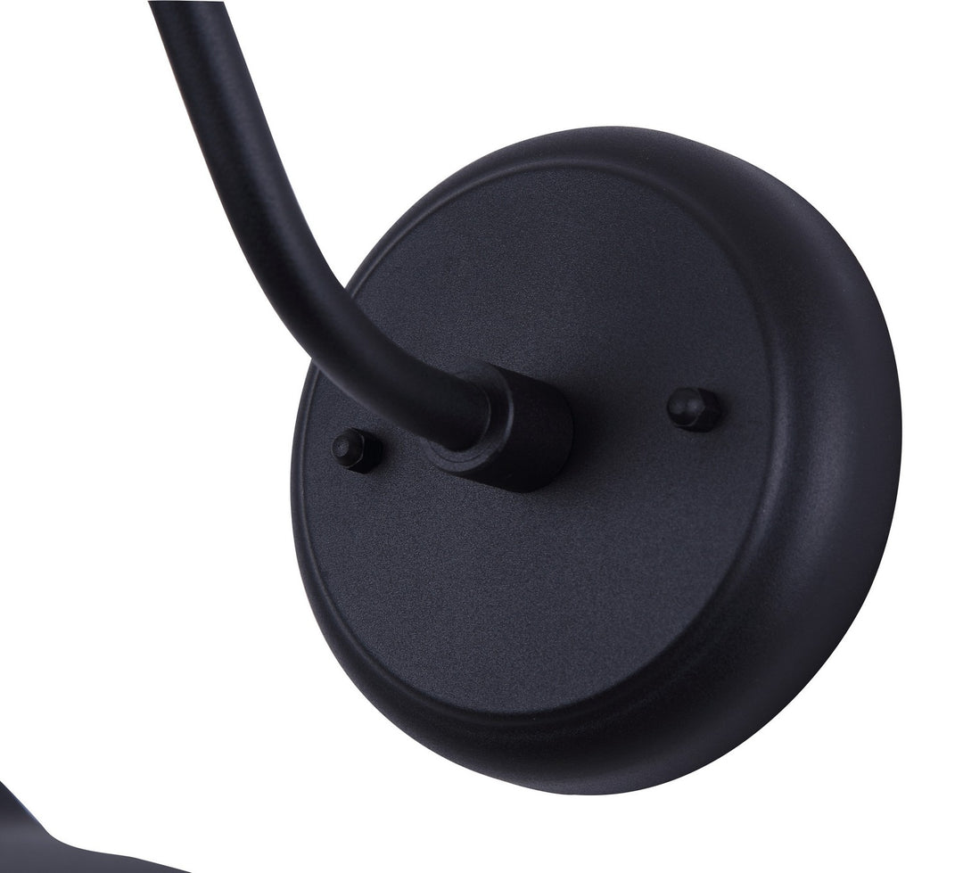 Canarm Canada - IOL691BK - One Light Outdoor Wall Mount - Hattie - Sand Black