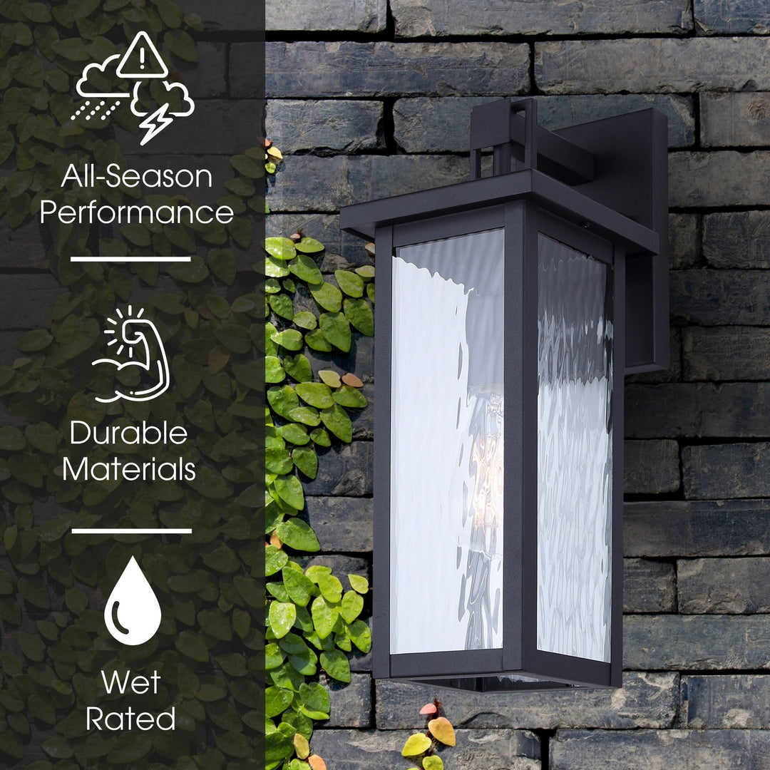 Canarm Canada - IOL704BK - One Light Outdoor Wall Mount - Shana - Black