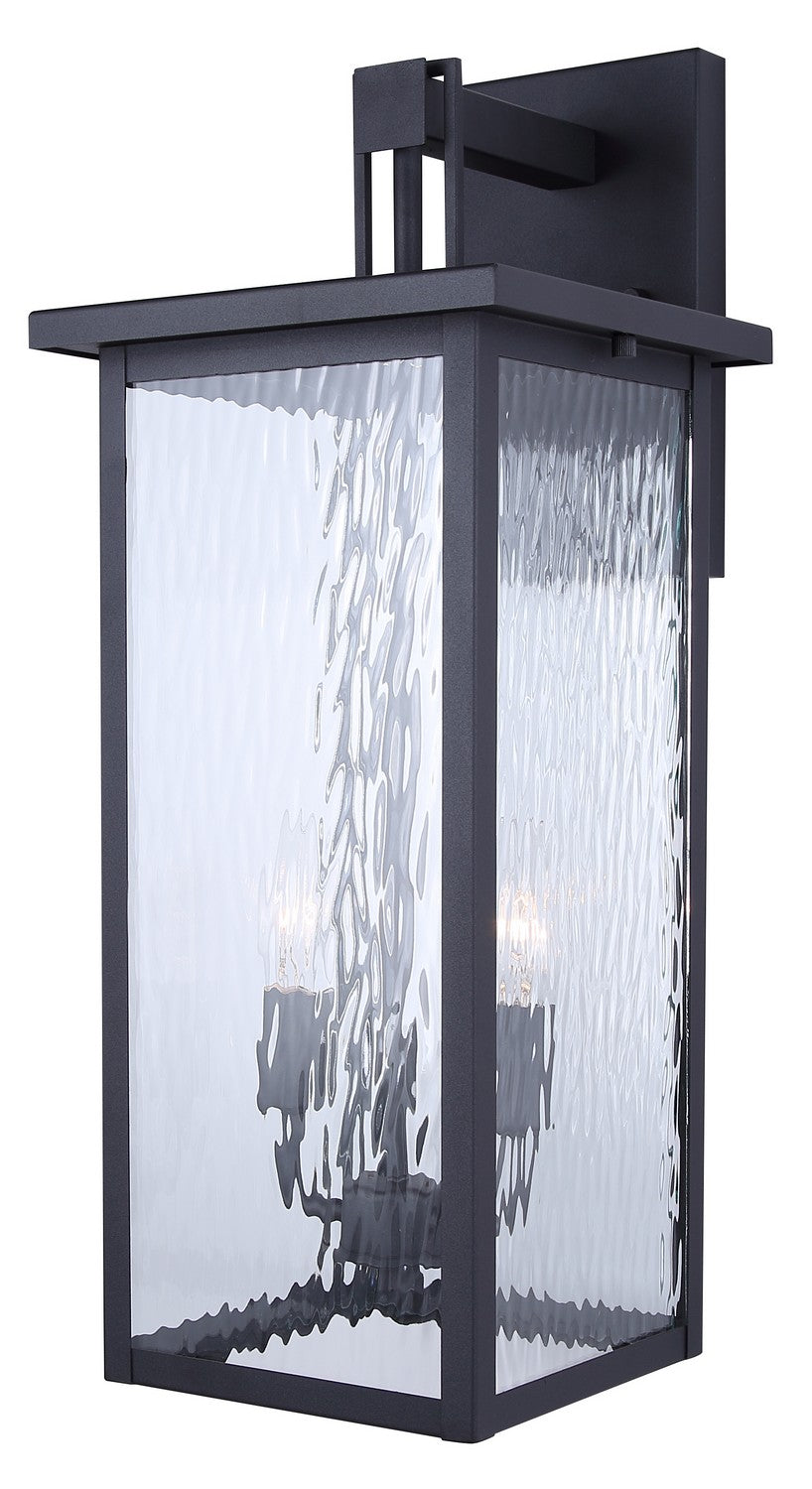 Shana Two Light Outdoor Wall Lantern in Black - available from The Lighting Shoppe, trusted by Canadian homeowners