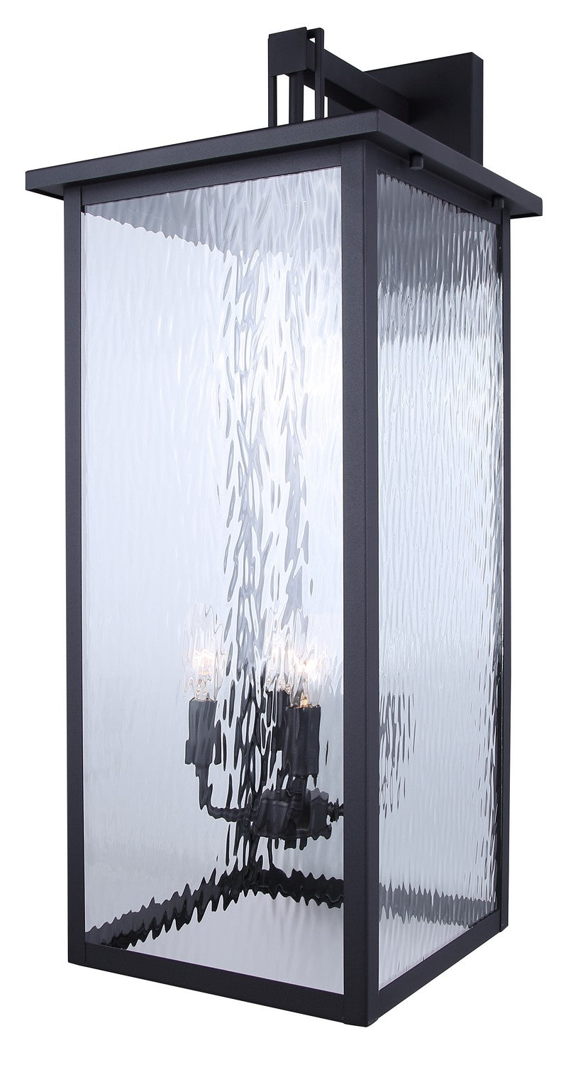 Shana Four Light Outdoor Wall Lantern in Black - available from The Lighting Shoppe, trusted by Canadian homeowners