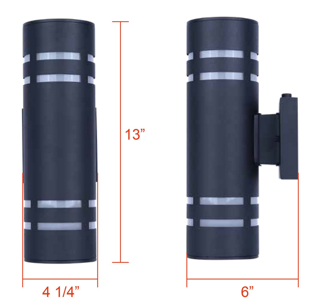 Canarm Canada - IOL710BK - Two Light Outdoor Lantern - Braxton - Black