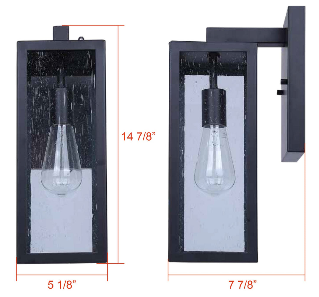 Canarm Canada - IOL711BK - One Light Outdoor Wall Mount - Alaina - Black