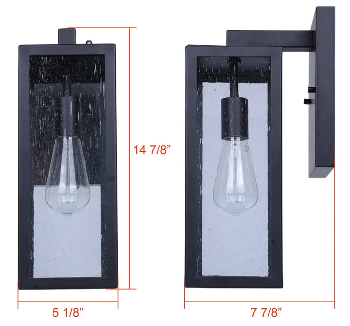 Canarm Canada - IOL711BK - One Light Outdoor Wall Mount - Alaina - Black