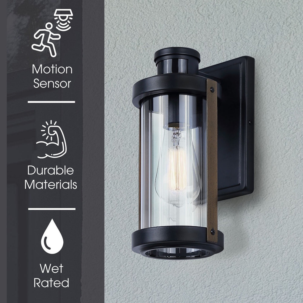 Canarm Canada - IOL713BK - One Light Outdoor Wall Mount - Maddox - Black