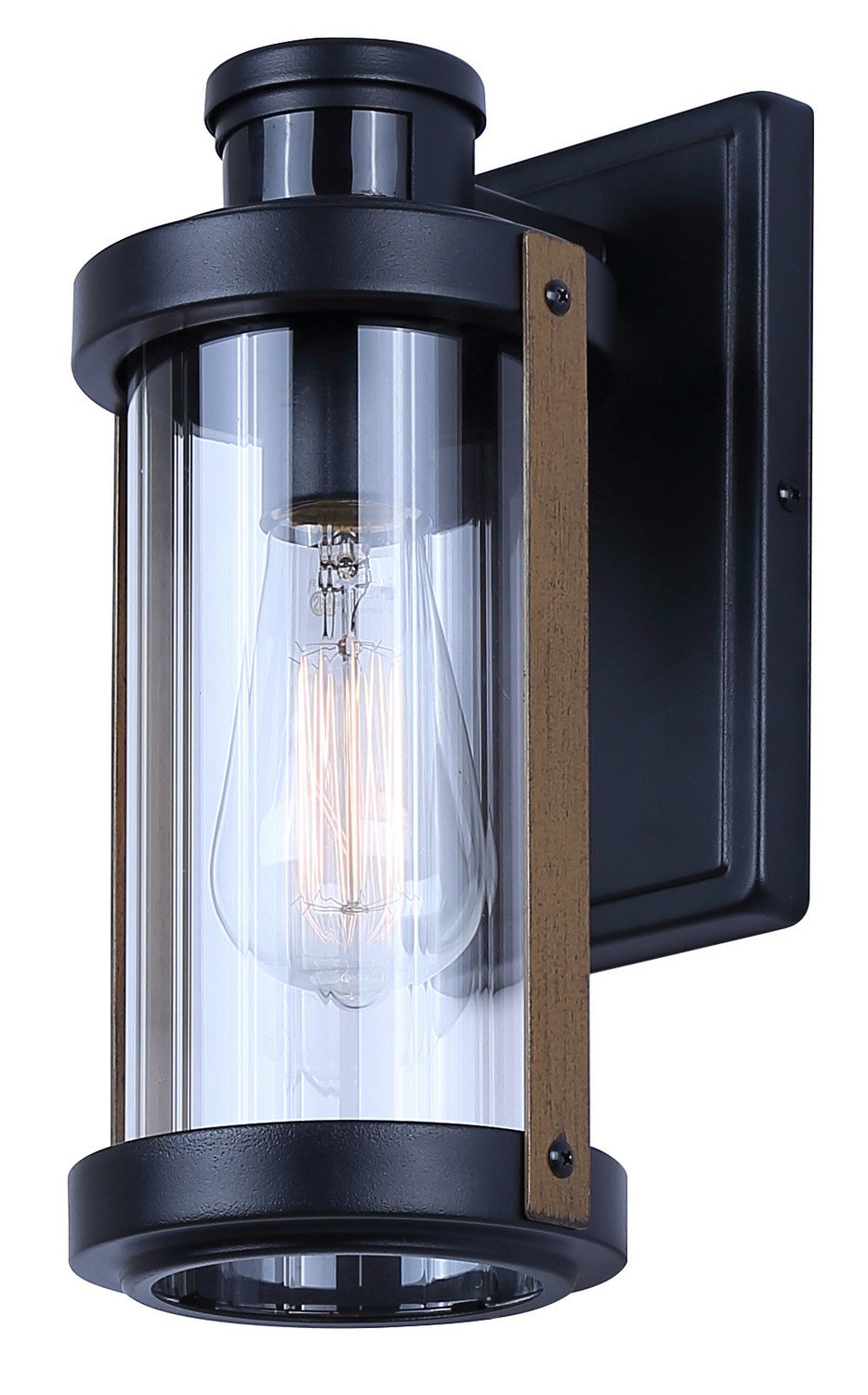 Maddox One Light Outdoor Wall Mount in Black - available from The Lighting Shoppe, trusted by Canadian homeowners