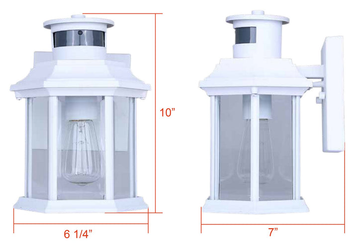 Canarm Canada - IOL714WH - One Light Outdoor Lantern - Kersley - White