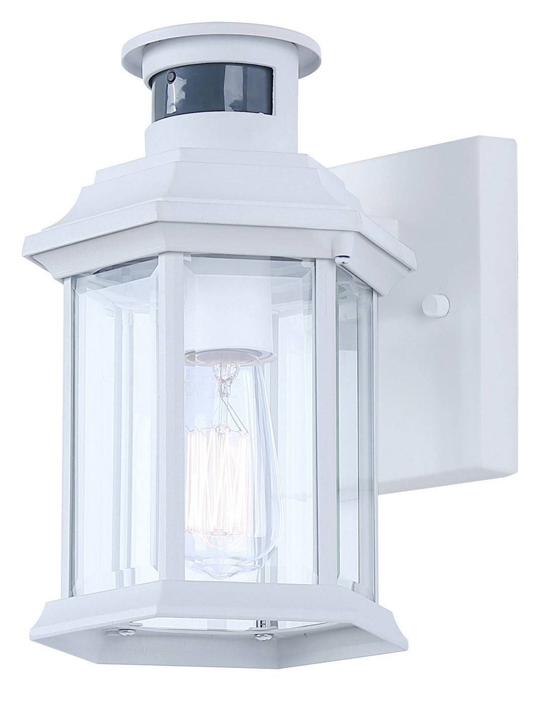 Kersley One Light Outdoor Lantern in White - available from The Lighting Shoppe, trusted by Canadian homeowners