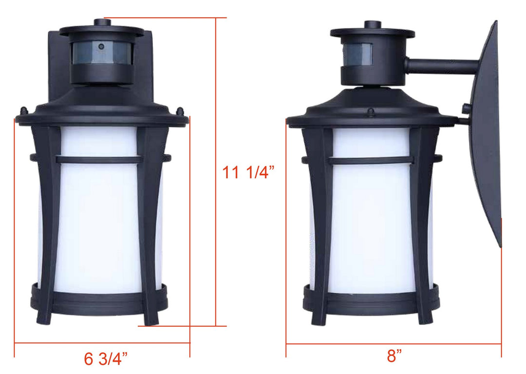 Canarm Canada - IOL716BK - One Light Outdoor Wall Mount - Casper - Black