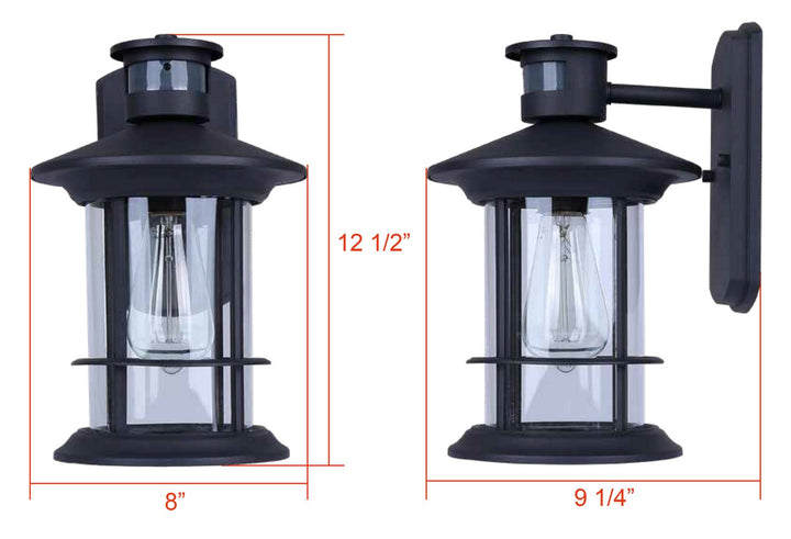 Canarm Canada - IOL717BK - One Light Outdoor Wall Mount - Dakota - Black