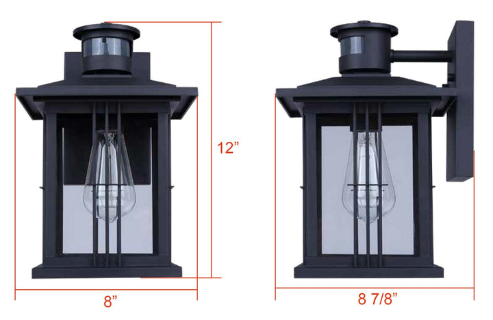 Canarm Canada - IOL718BK - One Light Outdoor Wall Mount - Grant - Black