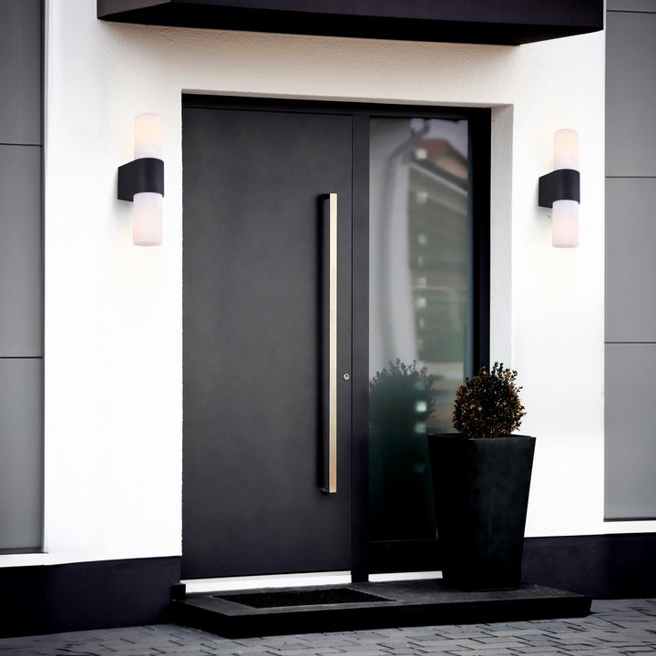 Canarm Canada - IOL728BK - Two Light Outdoor Lantern - June - Black