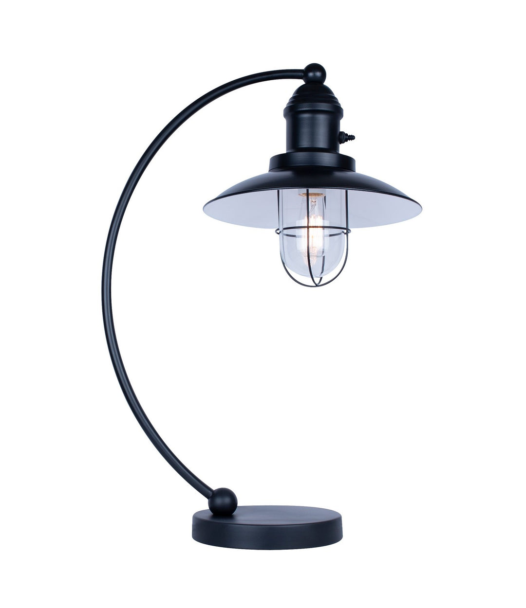 Cavea One Light Table Lamp in Matte Black - available from The Lighting Shoppe, trusted by Canadian homeowners