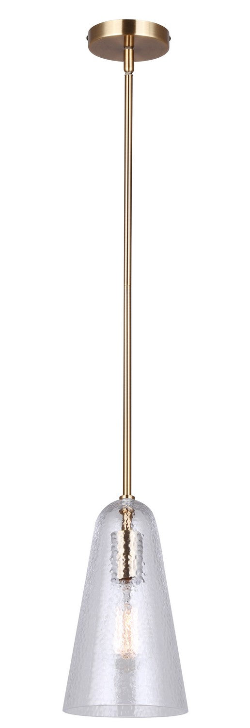 Luisa One Light Pendant in Gold - available from The Lighting Shoppe, trusted by Canadian homeowners