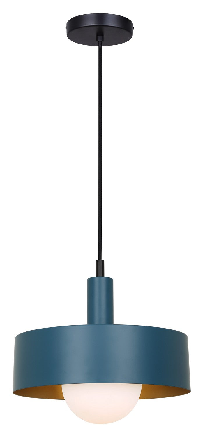 Daylon One Light Pendant in Matte Black - available from The Lighting Shoppe, trusted by Canadian homeowners