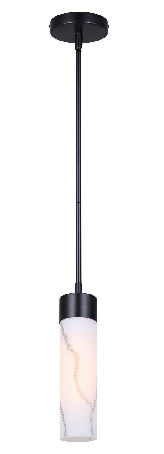 Kristella One Light Pendant in Black - available from The Lighting Shoppe, trusted by Canadian homeowners