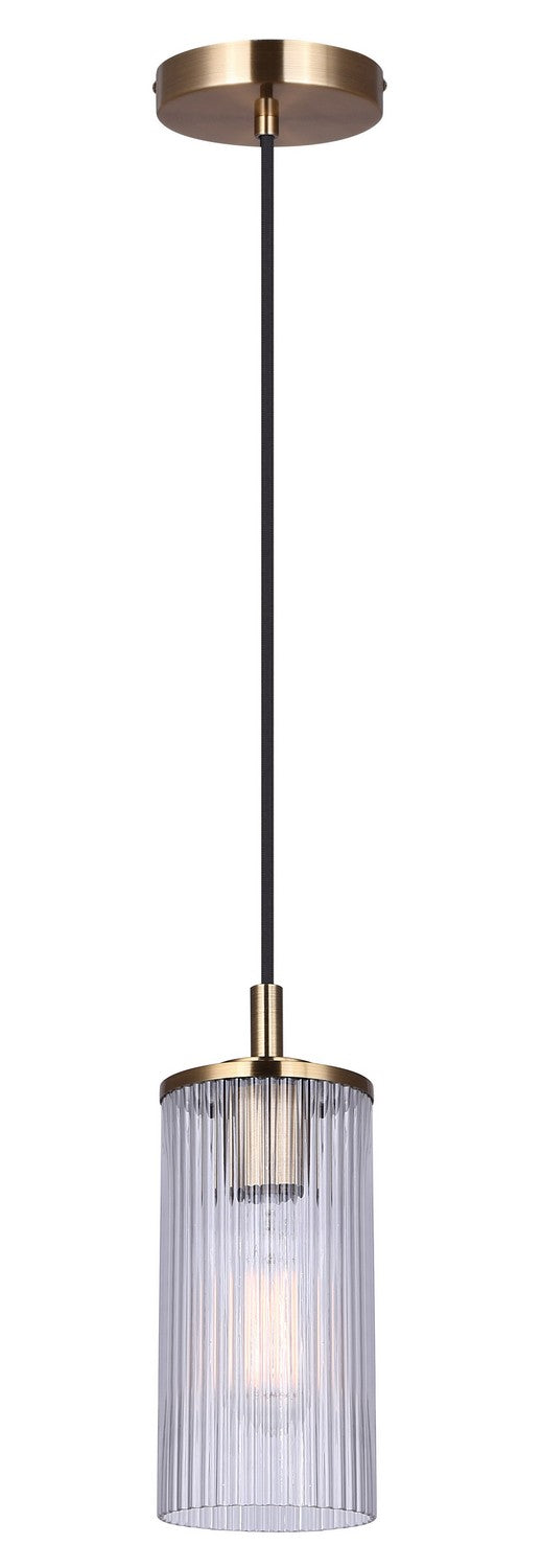 Kinslea One Light Pendant in Gold - available from The Lighting Shoppe, trusted by Canadian homeowners