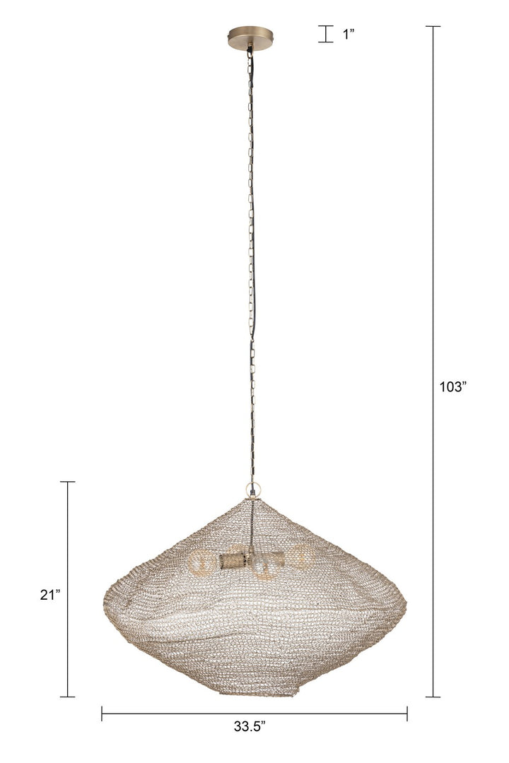 Canarm Canada - IPL1183A04AB35 - Four Light Pendant - Warren - Antique Brass