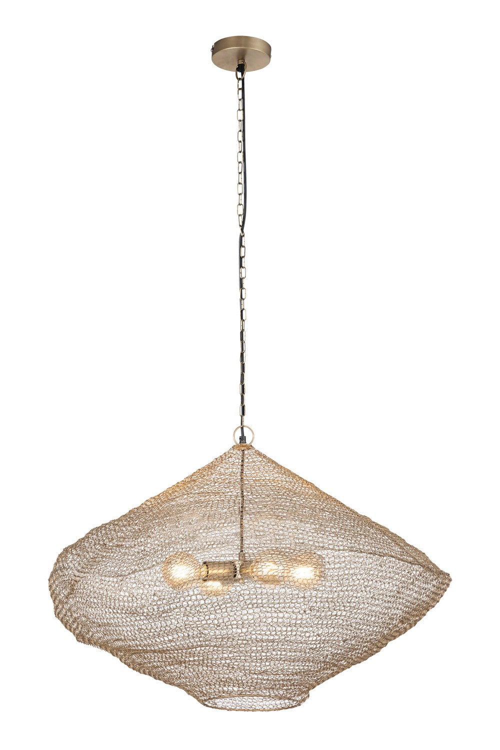 Warren Four Light Pendant in Antique Brass - available from The Lighting Shoppe, trusted by Canadian homeowners