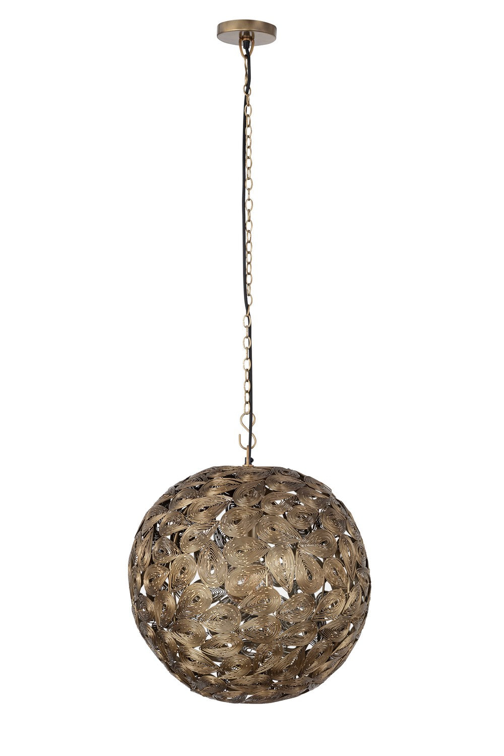Kora One Light Pendant in Antique Brass - available from The Lighting Shoppe, trusted by Canadian homeowners
