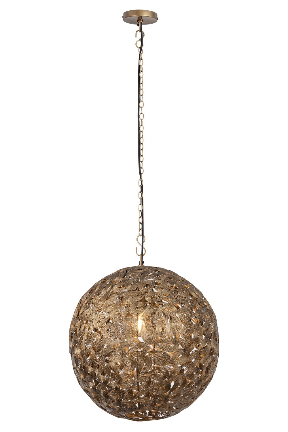 Kora One Light Pendant in Antique Brass - available from The Lighting Shoppe, trusted by Canadian homeowners