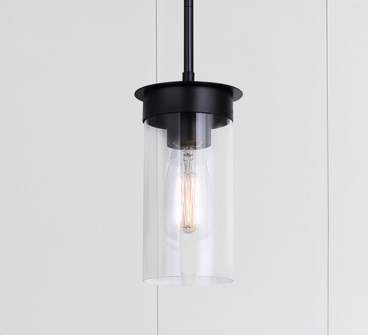 Canarm Canada - IPL1205A01BK - One Light Pendant - Benson - Matte Black