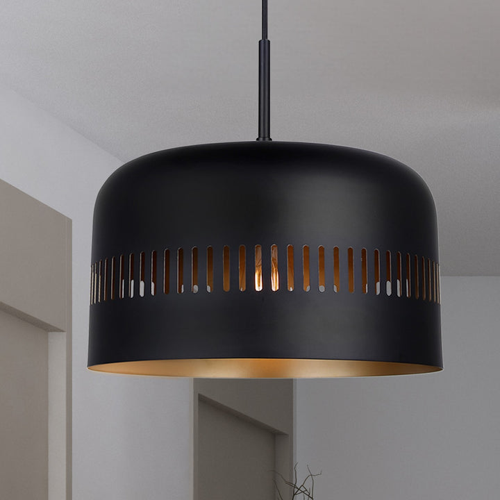 Canarm Canada - IPL1207A01BK - One Light Pendant - Miles - Matte Black