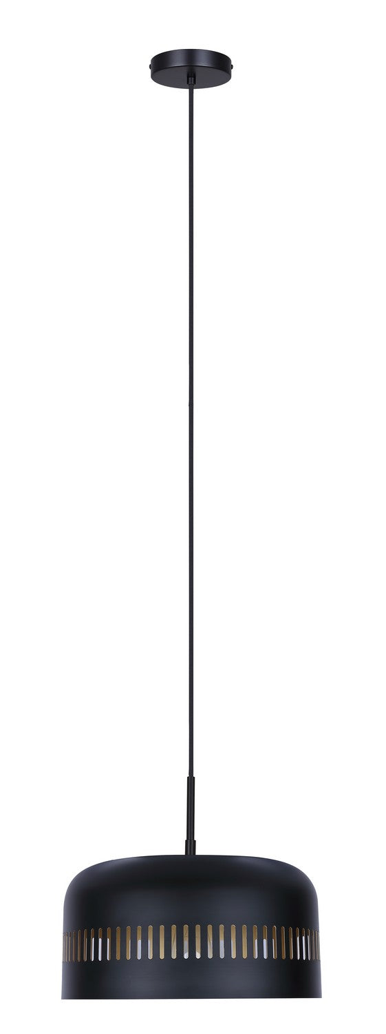 Canarm Canada - IPL1207A01BK - One Light Pendant - Miles - Matte Black