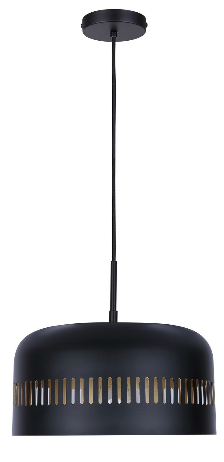 Canarm Canada - IPL1207A01BK - One Light Pendant - Miles - Matte Black