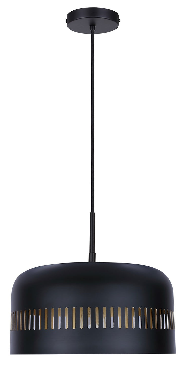 Canarm Canada - IPL1207A01BK - One Light Pendant - Miles - Matte Black