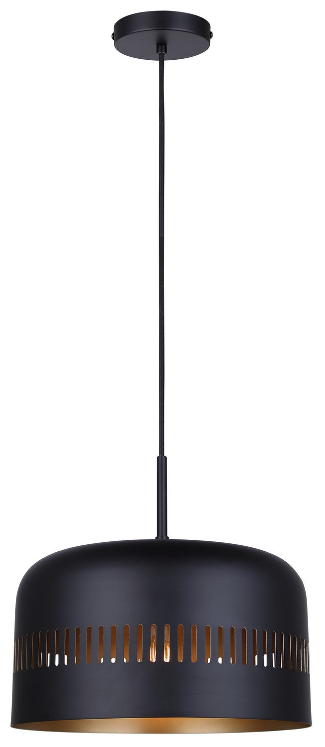 Canarm Canada - IPL1207A01BK - One Light Pendant - Miles - Matte Black
