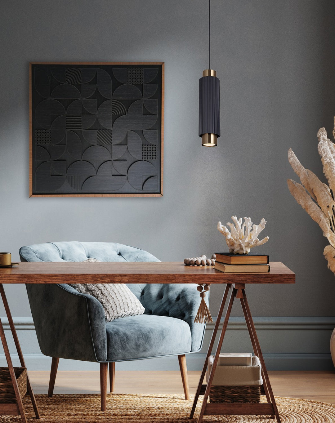 Canarm Canada - IPL1231A01BKG10 - One Light Pendant - Cohen - Matte Black