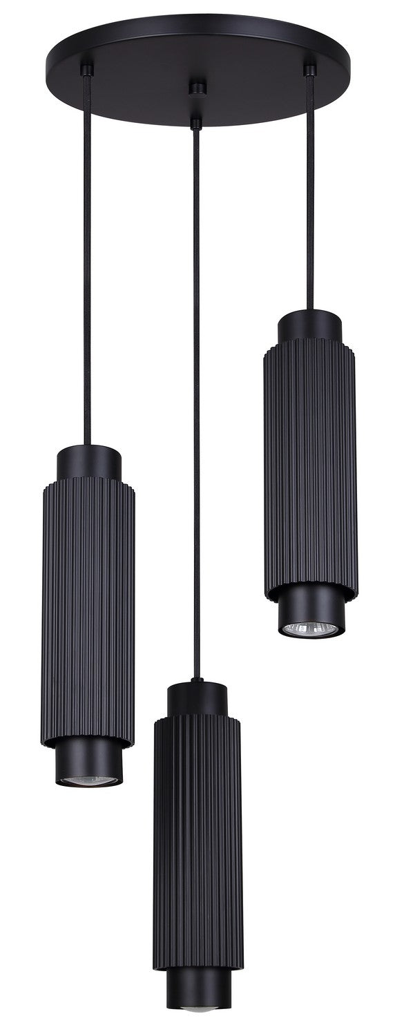 Canarm Canada - IPL1231A03BK10 - Three Light Pendant - Cohen - Matte Black