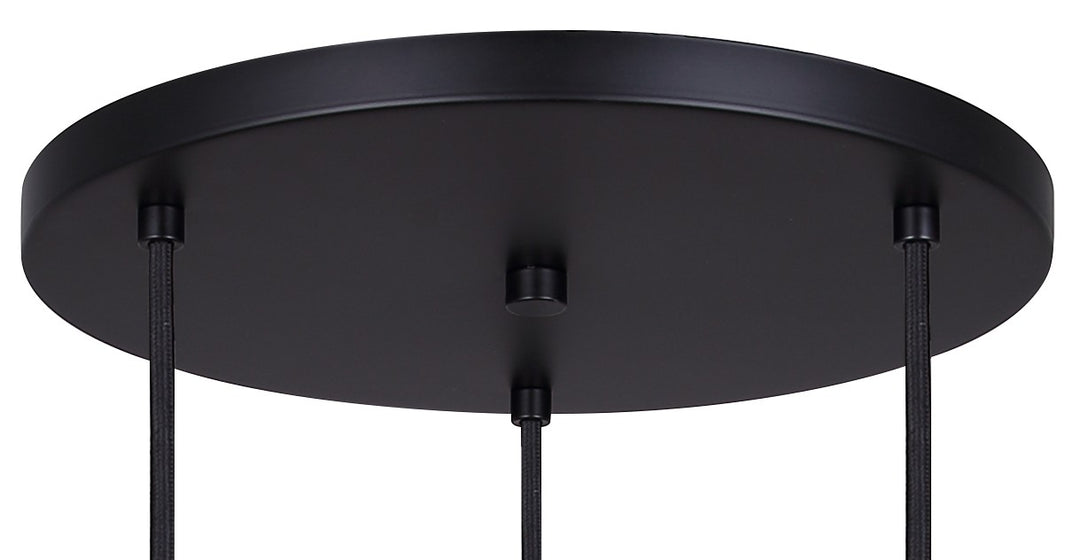 Canarm Canada - IPL1231A03BK10 - Three Light Pendant - Cohen - Matte Black