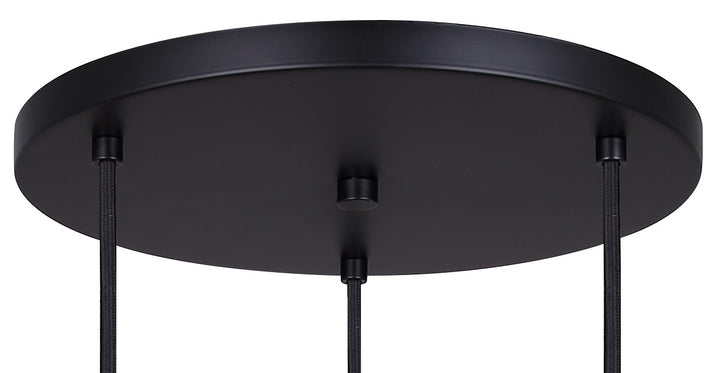 Canarm Canada - IPL1231A03BK10 - Three Light Pendant - Cohen - Matte Black