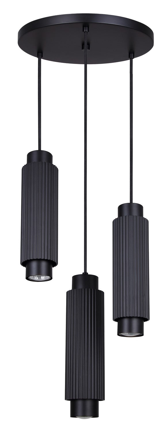 Canarm Canada - IPL1231A03BK10 - Three Light Pendant - Cohen - Matte Black