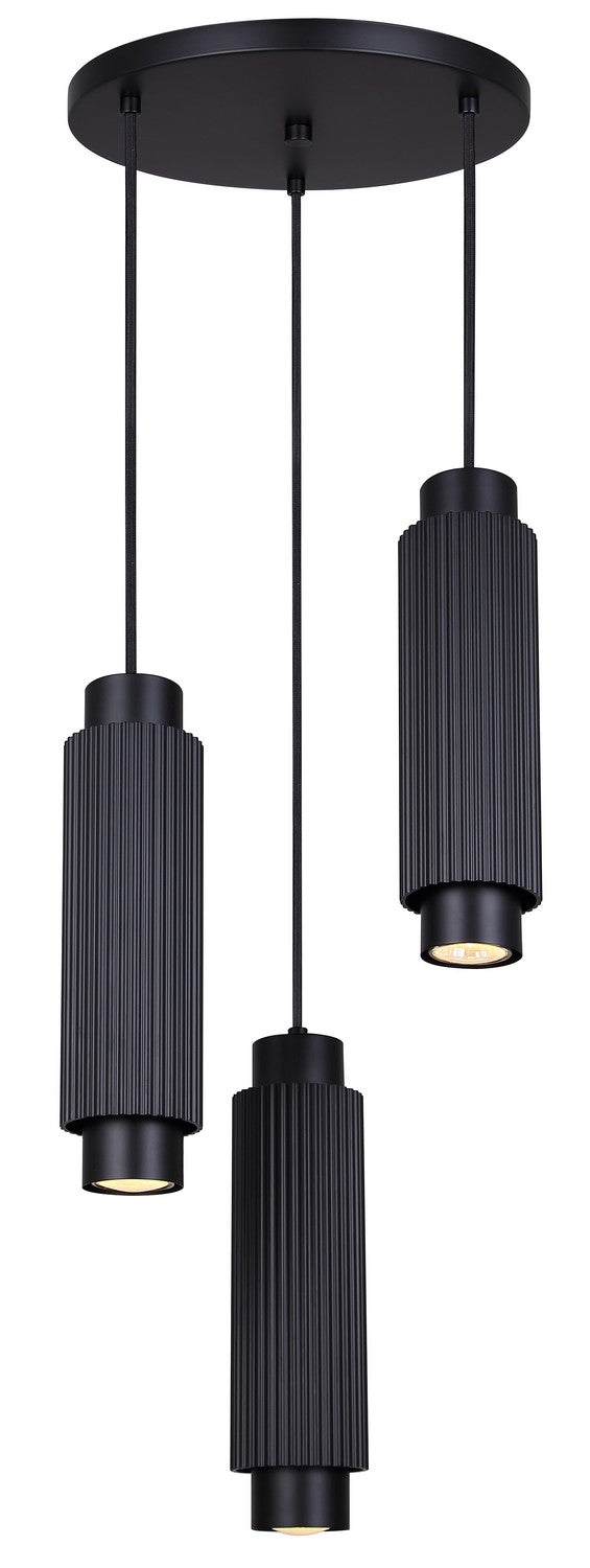 Canarm Canada - IPL1231A03BK10 - Three Light Pendant - Cohen - Matte Black