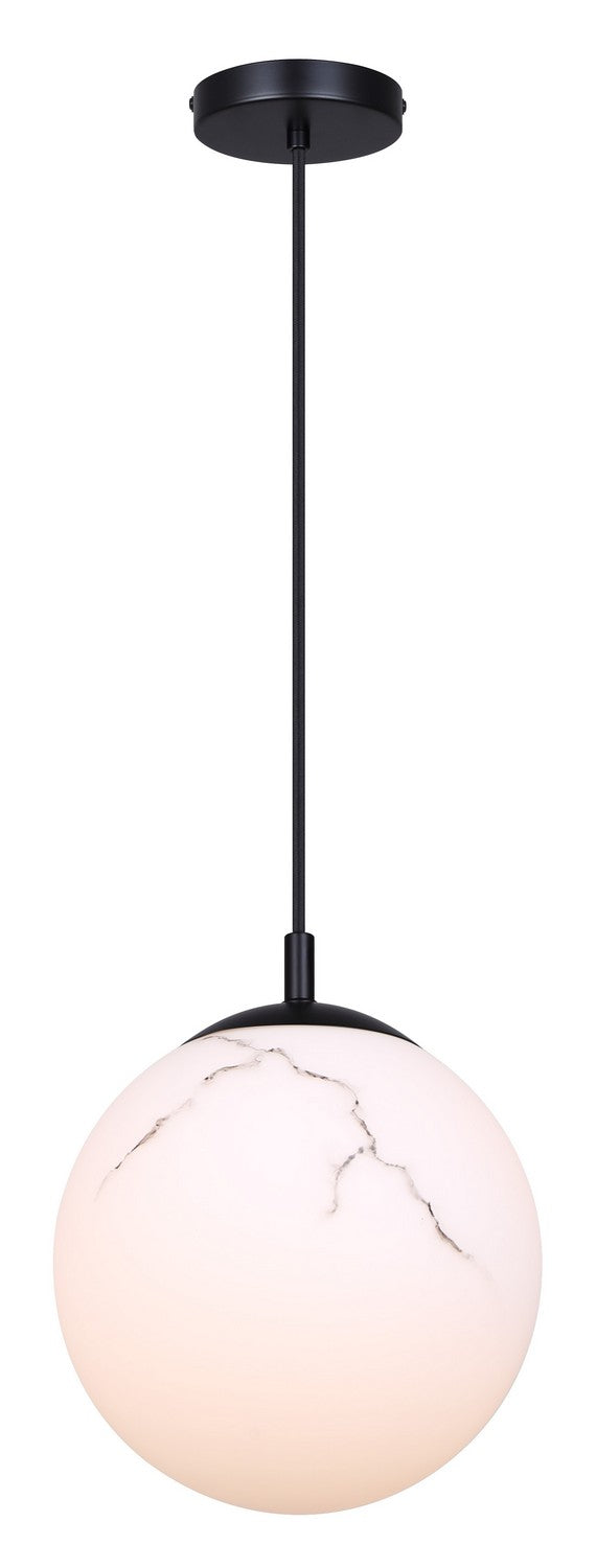 Halsey One Light Pendant in Black - available from The Lighting Shoppe, trusted by Canadian homeowners