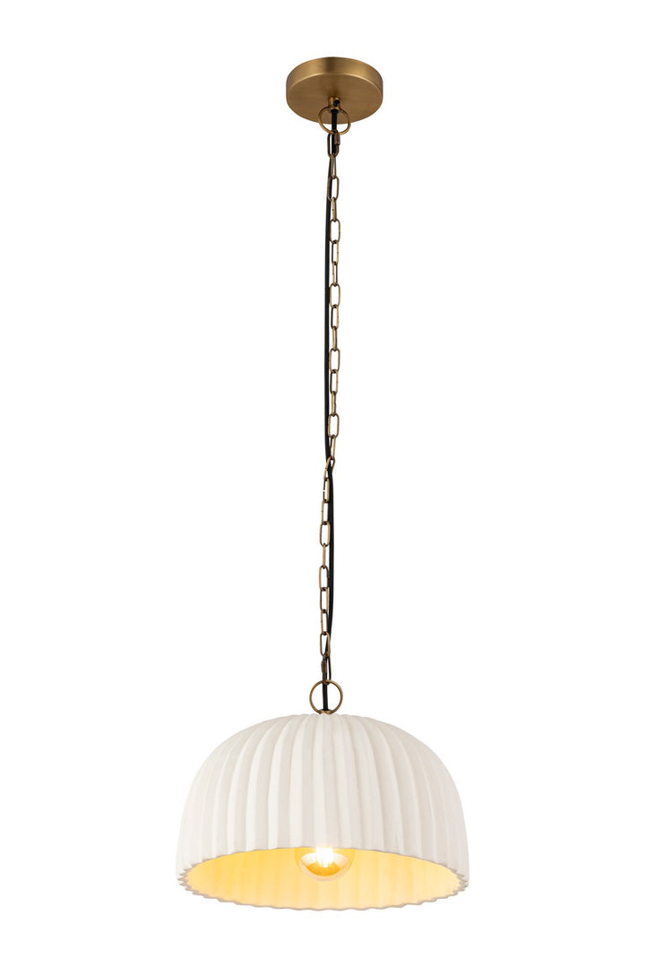 Canarm Canada - IPL2152B01AB - One Light Pendant - Audrey - Antique Brass