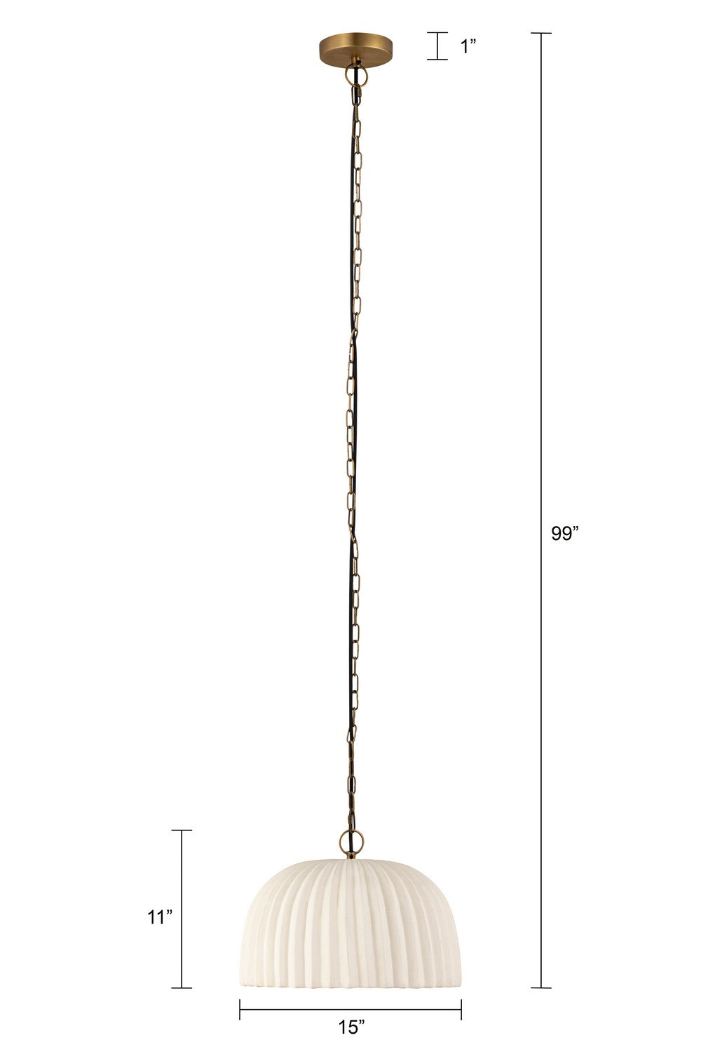 Canarm Canada - IPL2152B01AB - One Light Pendant - Audrey - Antique Brass