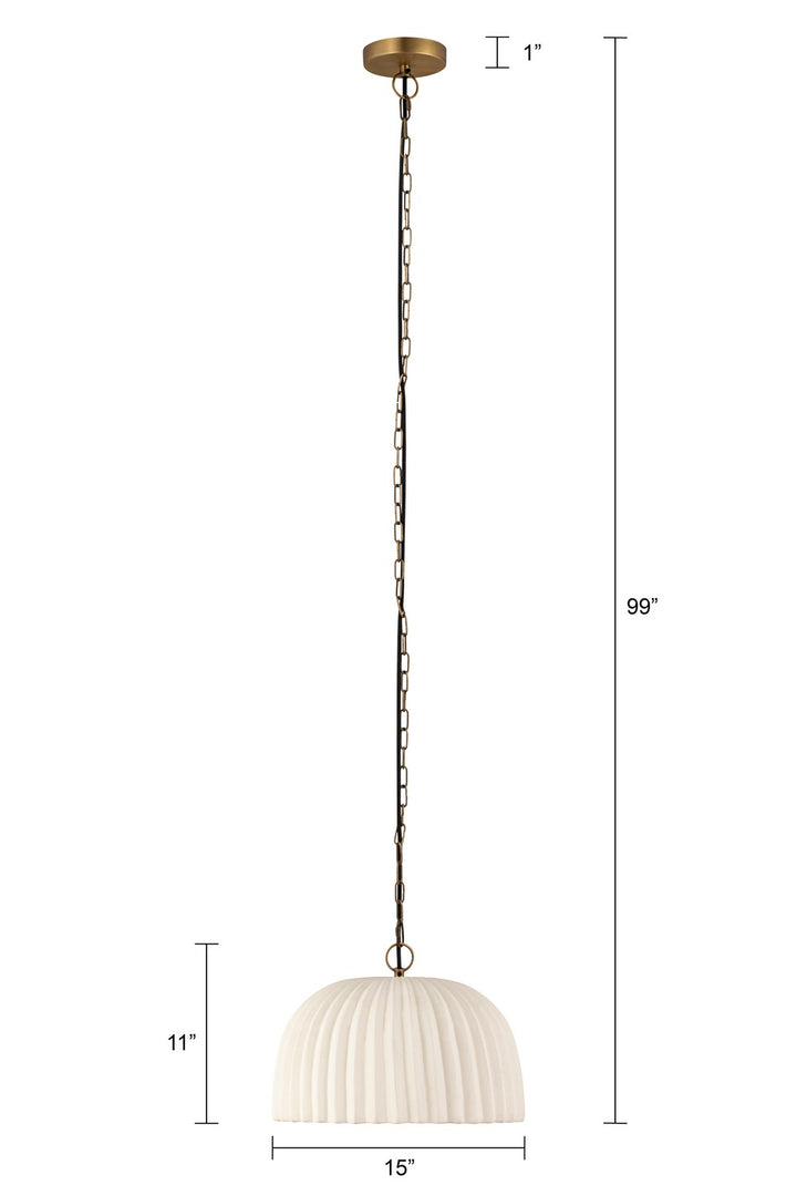 Canarm Canada - IPL2152B01AB - One Light Pendant - Audrey - Antique Brass