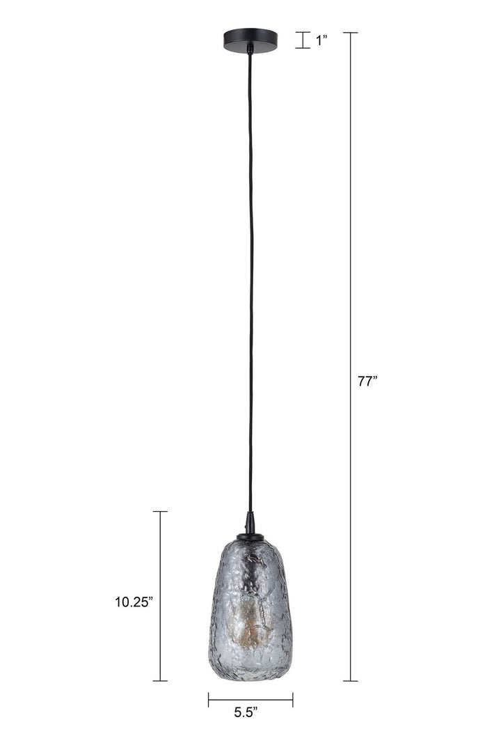 Canarm Canada - IPL2155B01BK - One Light Pendant - Eden - Matte Black
