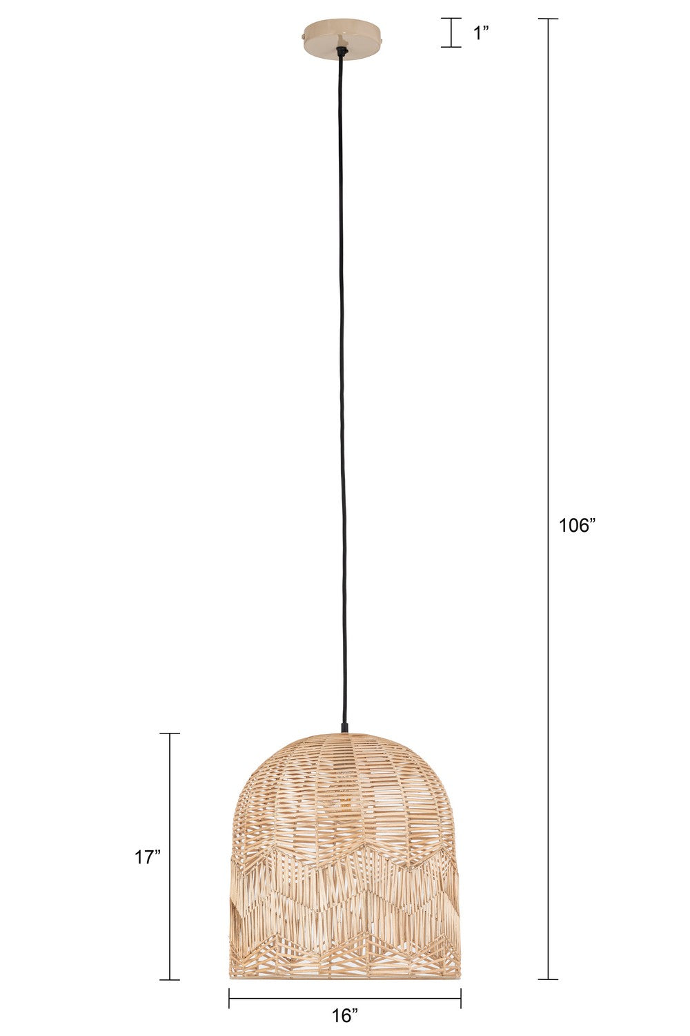Canarm Canada - IPL2157B01NA - One Light Pendant - Indy - Natural