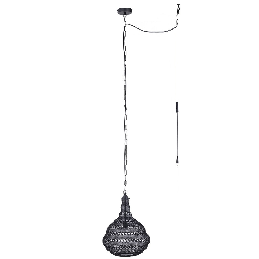 Canarm Canada - IPL2178B01BK - One Light Pendant - Agra - Black