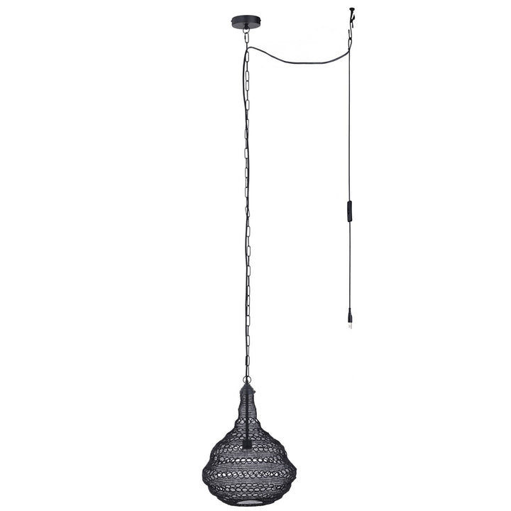 Canarm Canada - IPL2178B01BK - One Light Pendant - Agra - Black