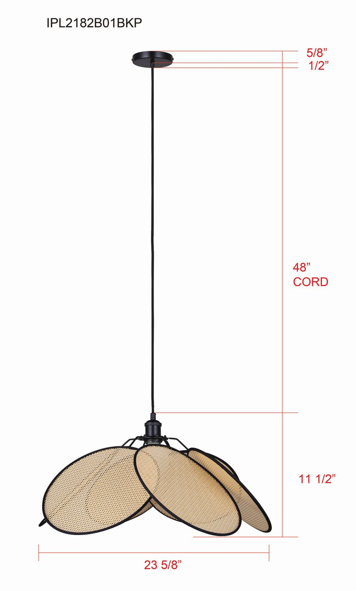 Canarm Canada - IPL2182B01BKP - One Light Pendant - Madison - Matte Black