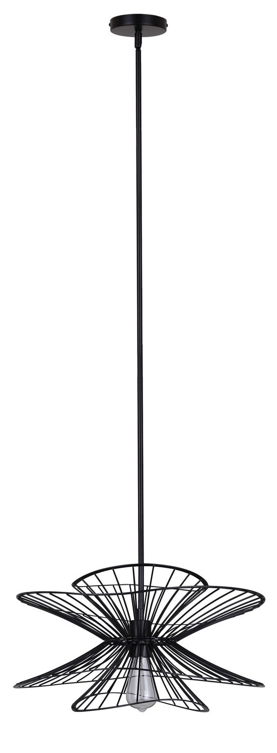 Canarm Canada - IPL2193B01BK - One Light Pendant - Channel - Matte Black
