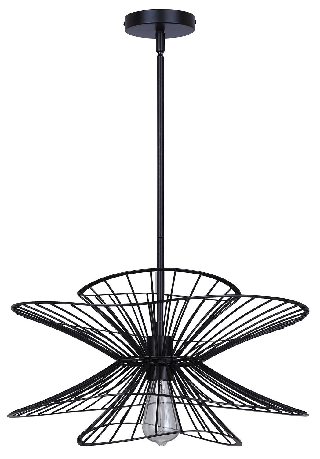 Canarm Canada - IPL2193B01BK - One Light Pendant - Channel - Matte Black