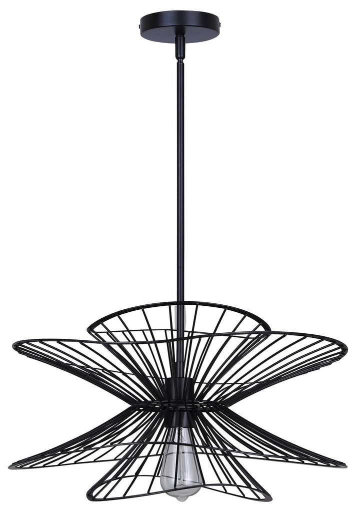 Canarm Canada - IPL2193B01BK - One Light Pendant - Channel - Matte Black