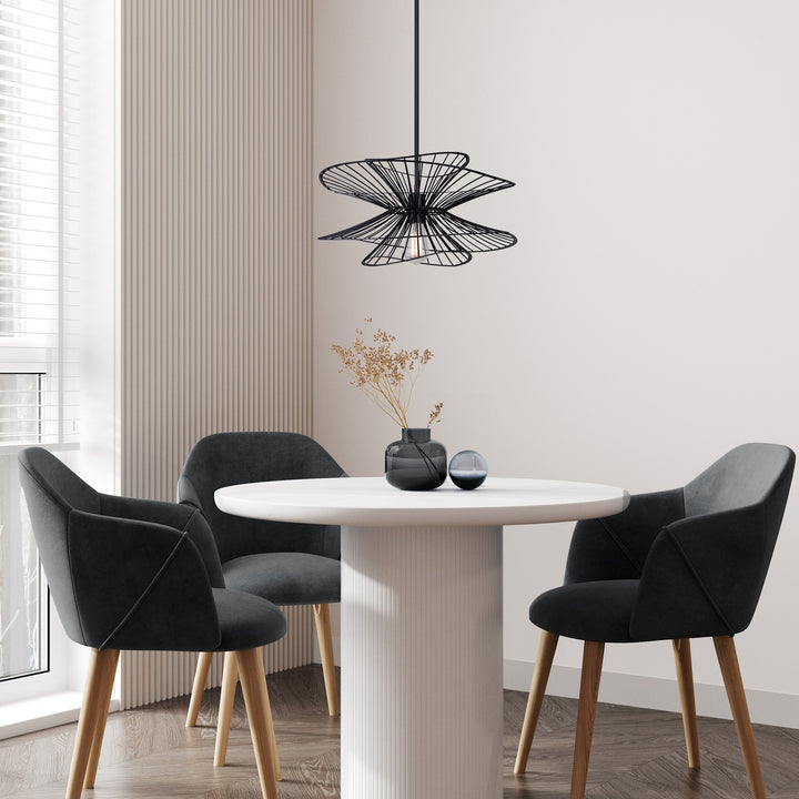 Canarm Canada - IPL2193B01BK - One Light Pendant - Channel - Matte Black